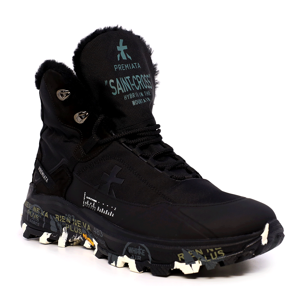 Ghete tip trekking bărbați Premiata Saintcross Montione negre 1690BGT394N - 1 | YEO