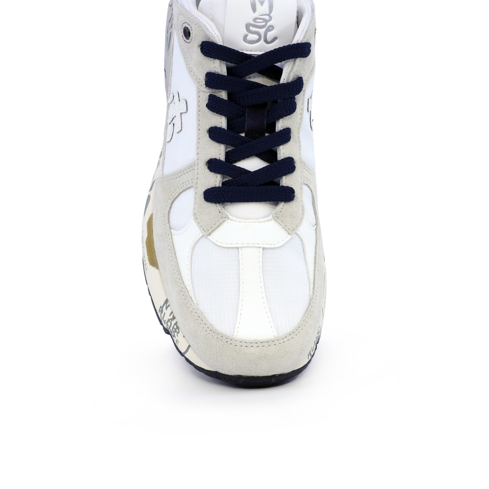Premiata Mase white suede and textile men's sneakers 1699BP7238VA