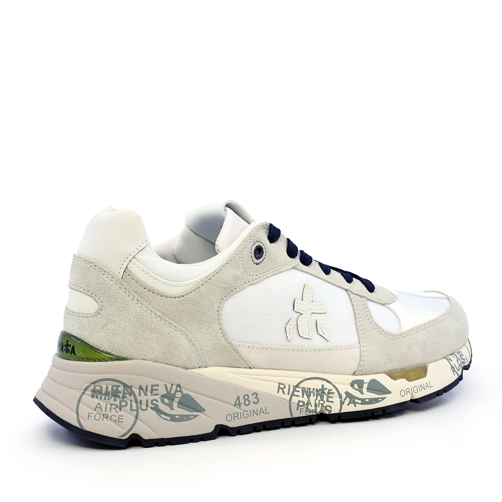 Premiata Mase white suede and textile men's sneakers 1699BP7238VA