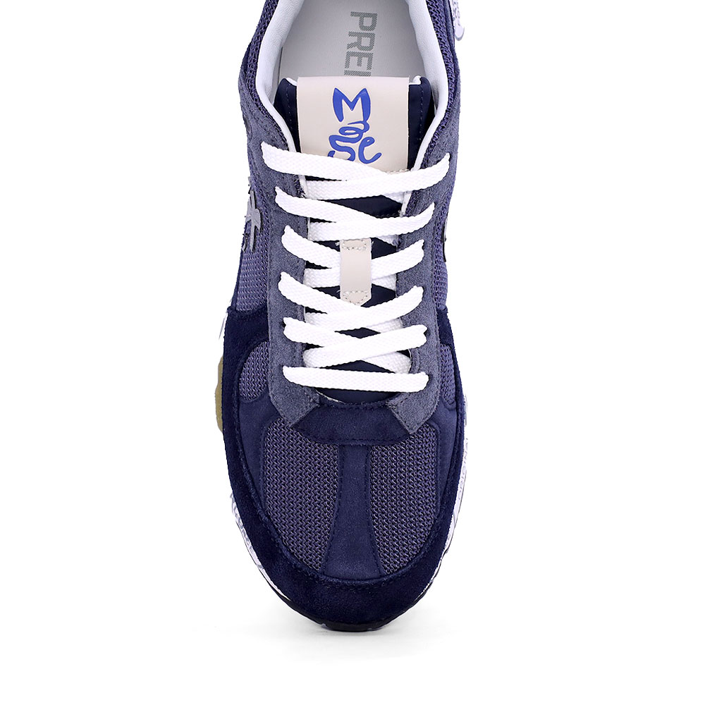 Sneakers bărbați Premiata Mase bleumarin din piele întoarsă și textil 1697BP6626VBL