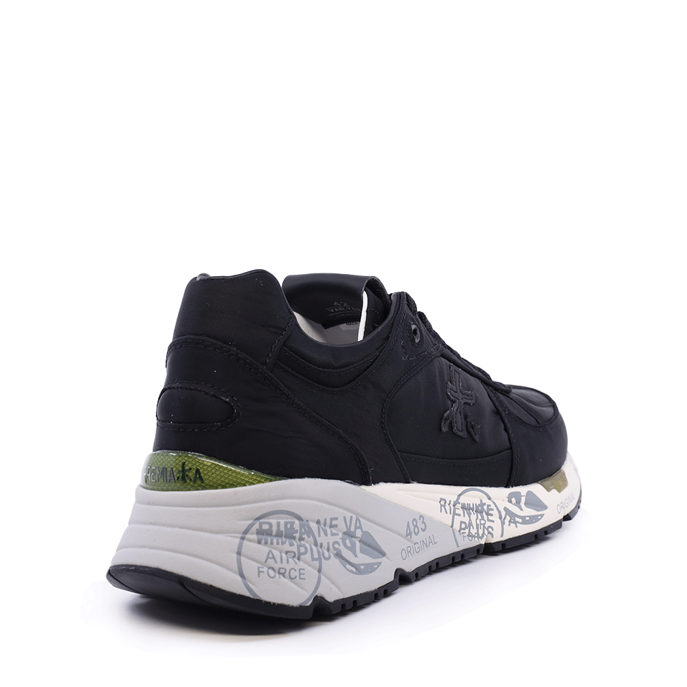 Sneakers bărbați Premiata Mase negri din material tehnic tip fâș 1699bp7087n