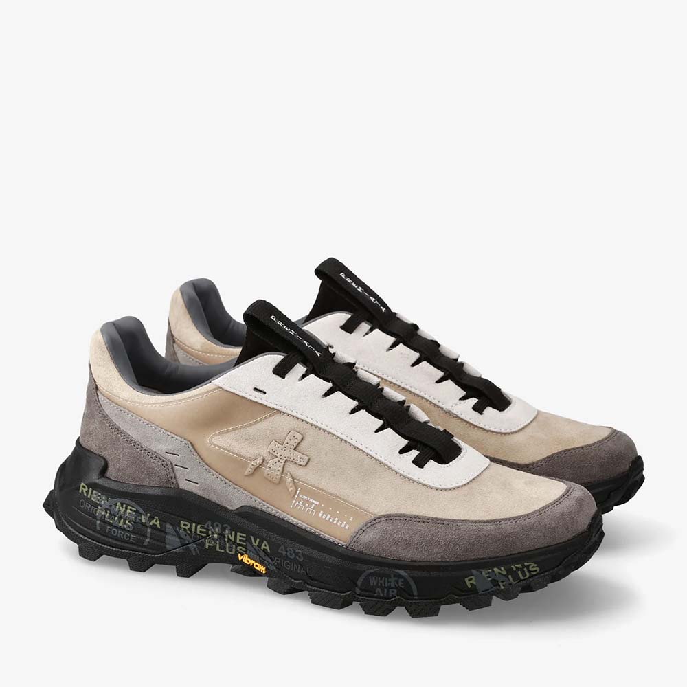 Pantofi tip trekking bărbați Premiata Devin bej 1692BPS0434BE
