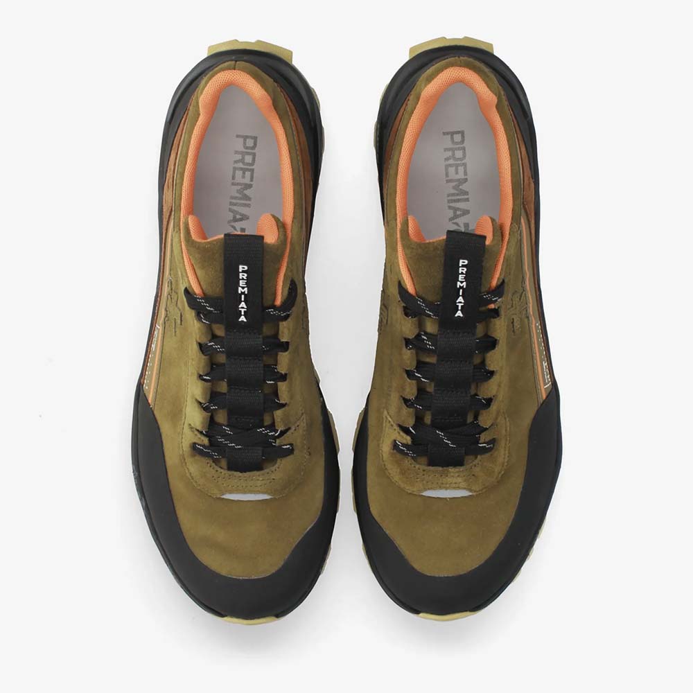 Pantofi tip trekking bărbați Premiata Devin kaki 1692BPS0501KA