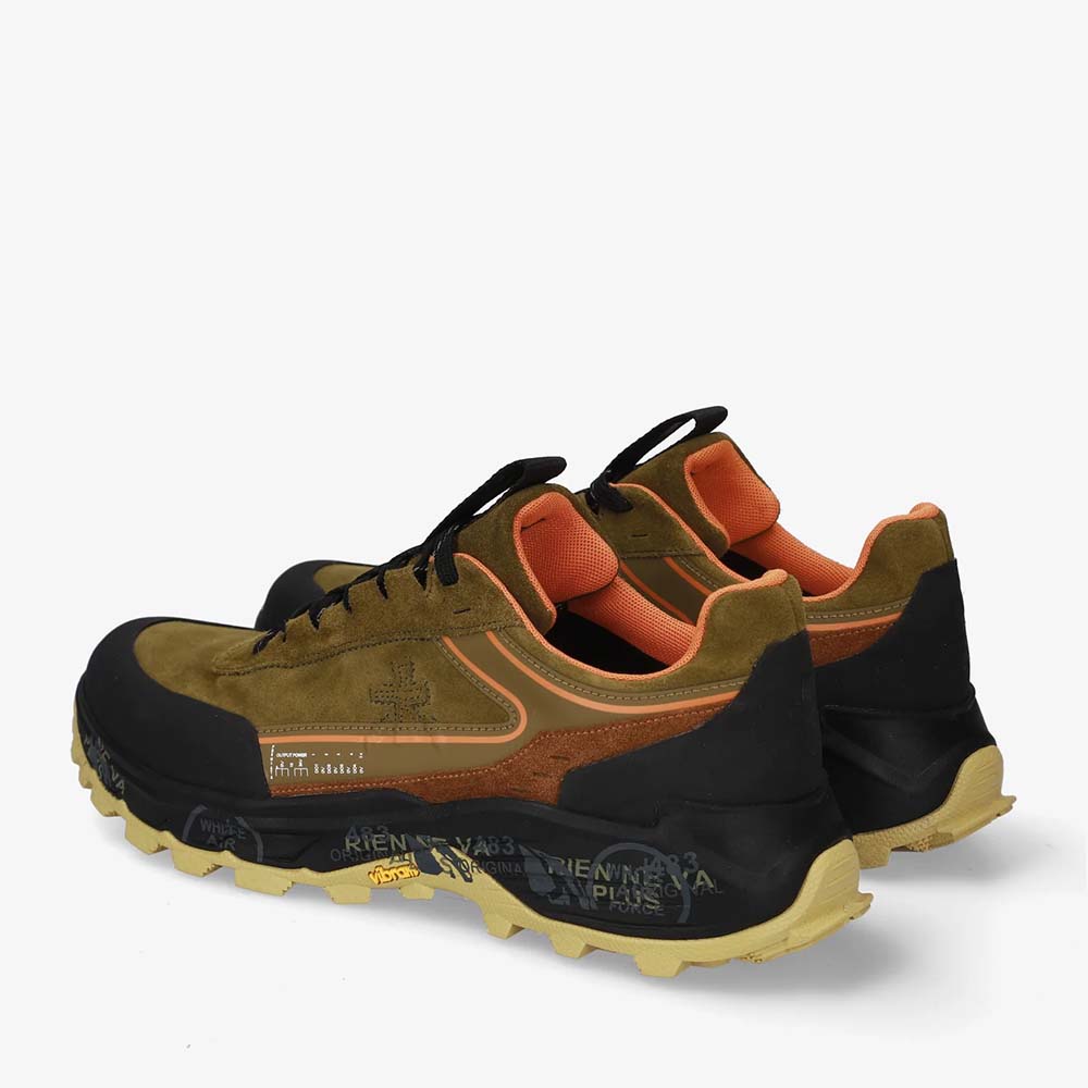 Pantofi tip trekking bărbați Premiata Devin kaki 1692BPS0501KA