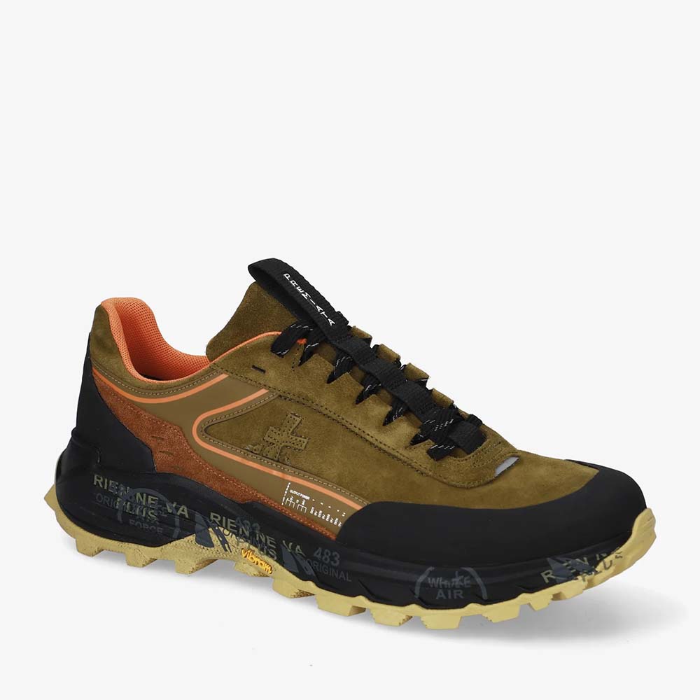 Pantofi tip trekking bărbați Premiata Devin kaki 1692BPS0501KA — imaginea 2
