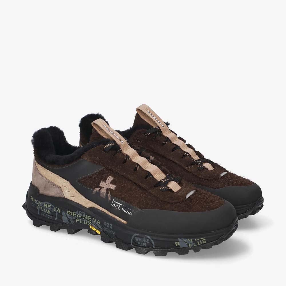 Pantofi tip trekking bărbați Premiata Devin Montone maro 1692BPS0500VM — imaginea 2