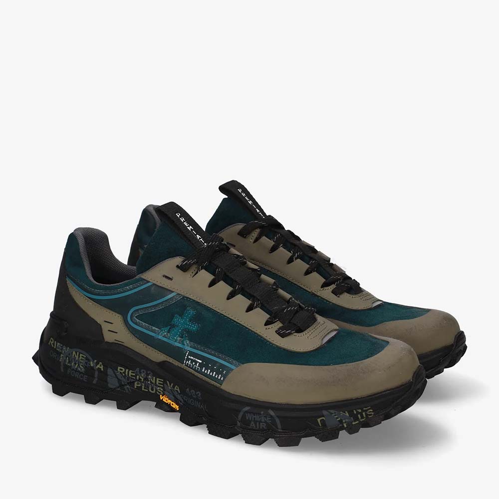 Pantofi tip trekking bărbați Premiata Devin verzi 1692BPS0502V