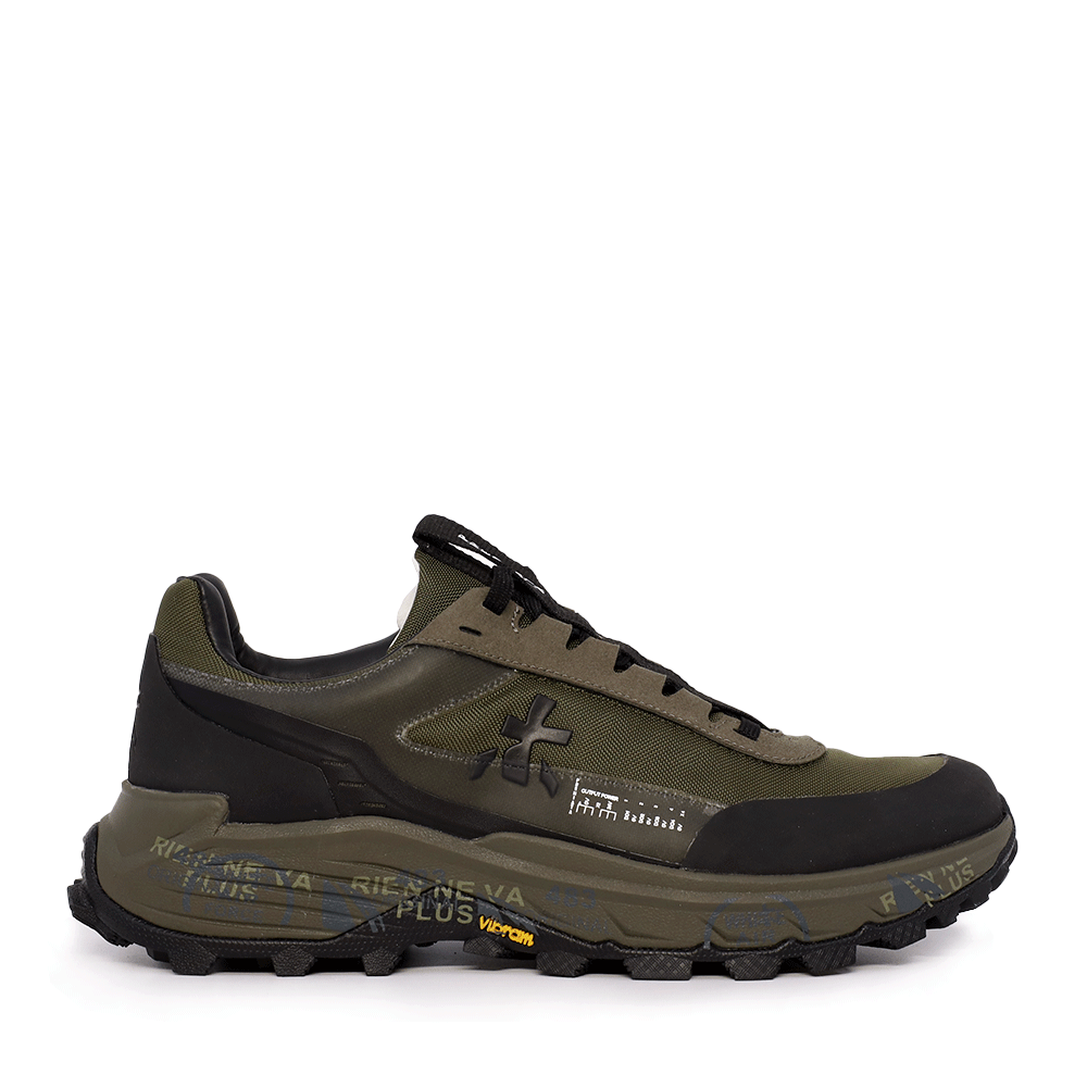 Pantofi tip trekking bărbați Premiata Devin verzi 1690BPS436V