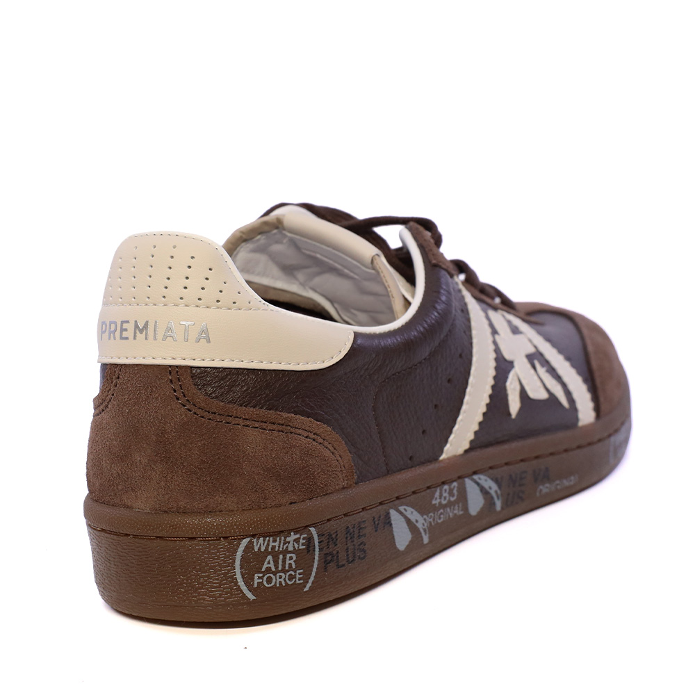 Sneakers bărbați Premiata Bonnie maro din piele 1692BP8590M