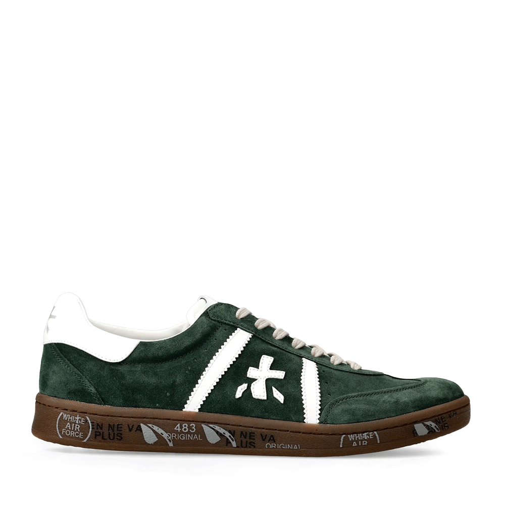 Sneakers bărbați Premiata Bonnie verzi din piele întoarsă  1690BP6902VV