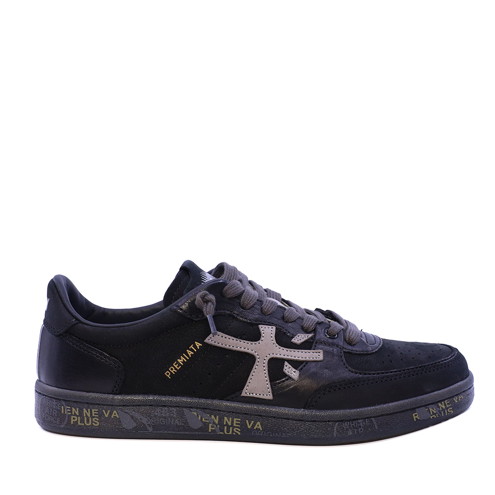 Adidasi barbati Premiata BSKT Clay bleumarin din piele 1692BP8439N