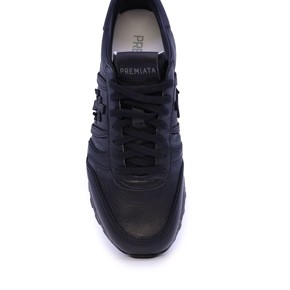 Sneakers bărbați Premiata Lander negri din piele 1692BP8659N