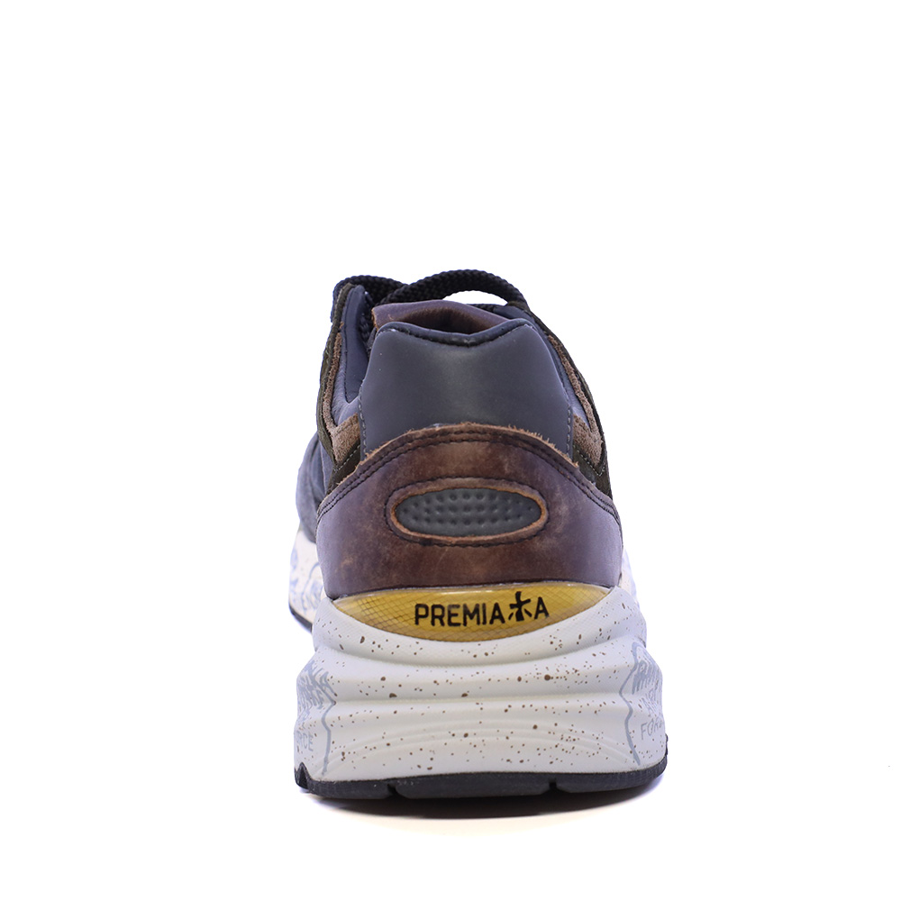 Sneakers bărbați Premiata Mase gri din piele și textil 1692BP8427GR