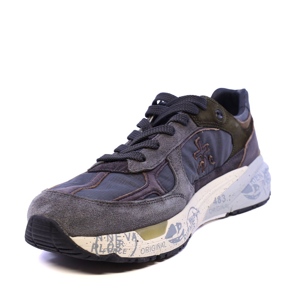 Sneakers bărbați Premiata Mase gri din piele și textil 1692BP8427GR