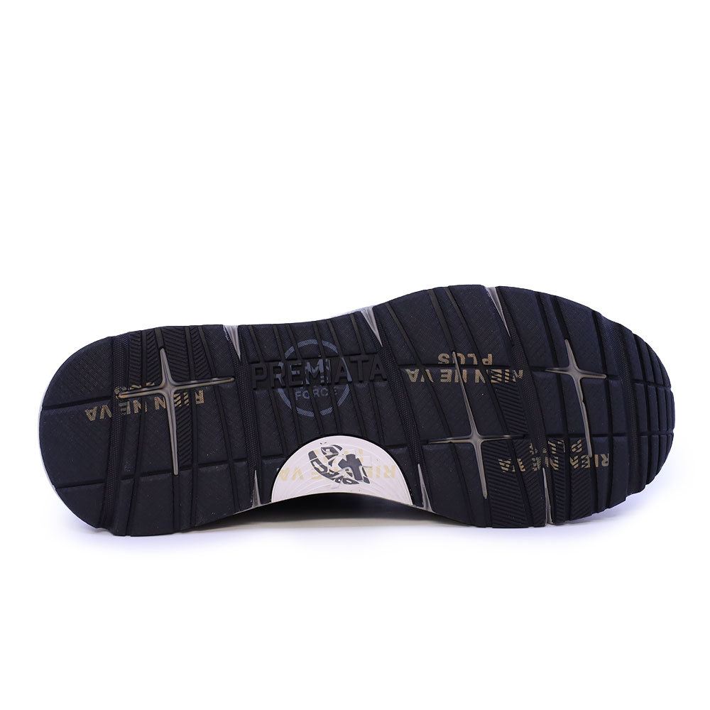 Sneakers bărbați Premiata Mase maro din piele și textil 1692BP8421M