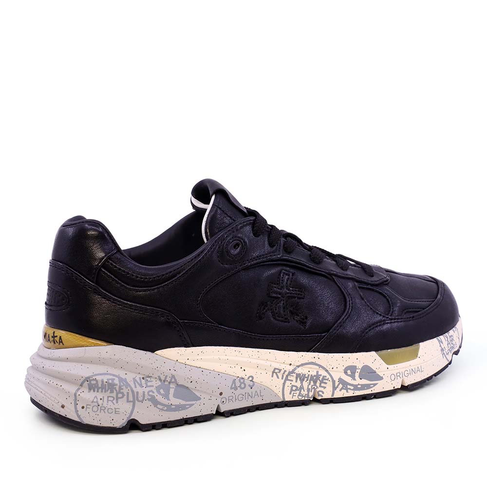 Sneakers bărbați Premiata Mase negri din piele 1692BP8420N