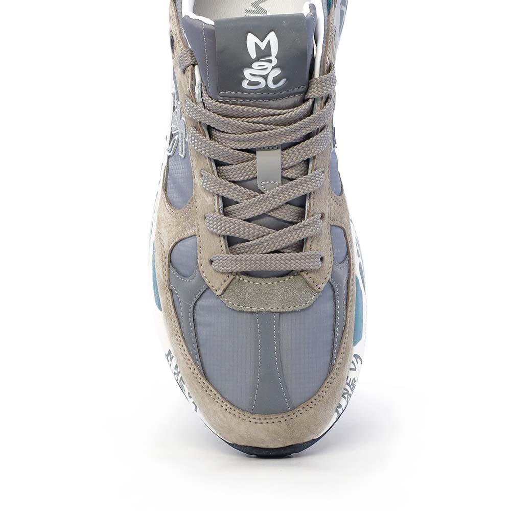Sneakers bărbați Premiata Mase taupe din piele întoarsă și textil 1691BP8023TA