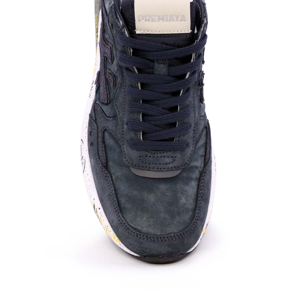 Sneakers bărbați Premiata Mick gri din piele și textil 1692BP8448GR