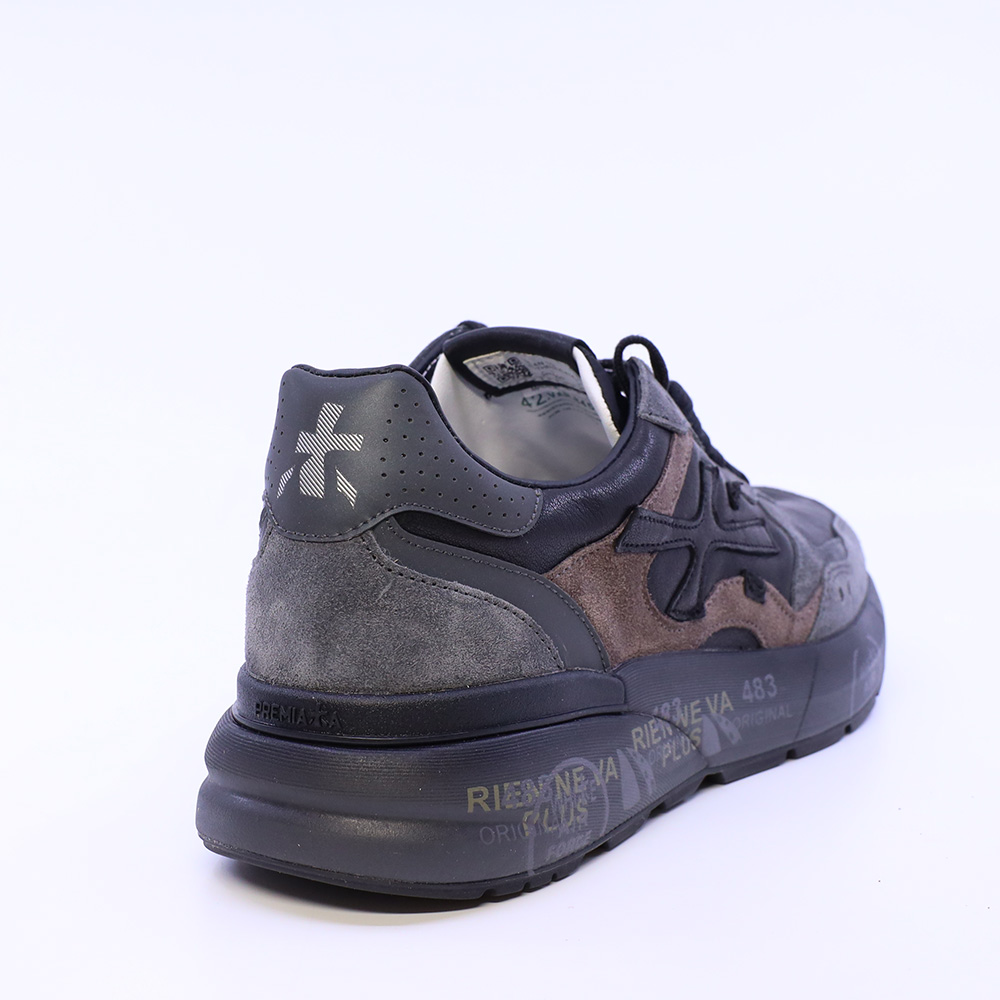 Sneakers bărbați Premiata Mick negri din piele 1692BP8452N