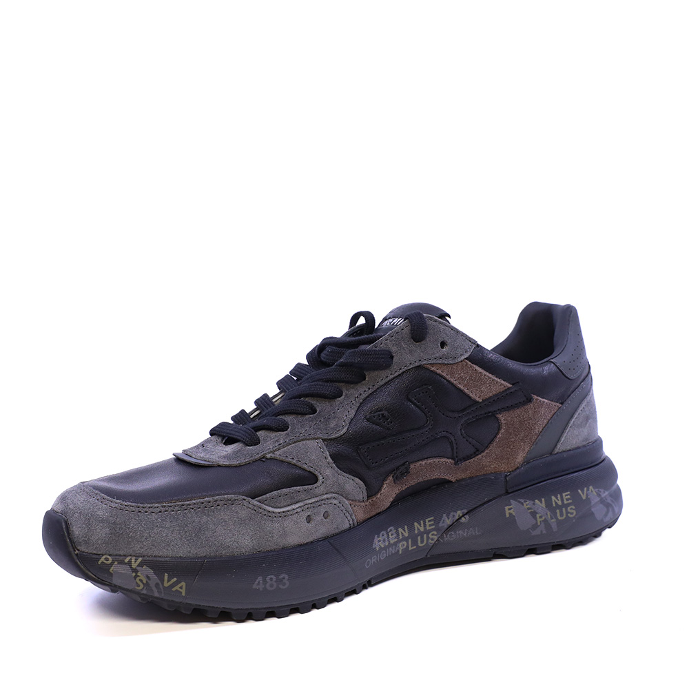 Sneakers bărbați Premiata Mick negri din piele 1692BP8452N