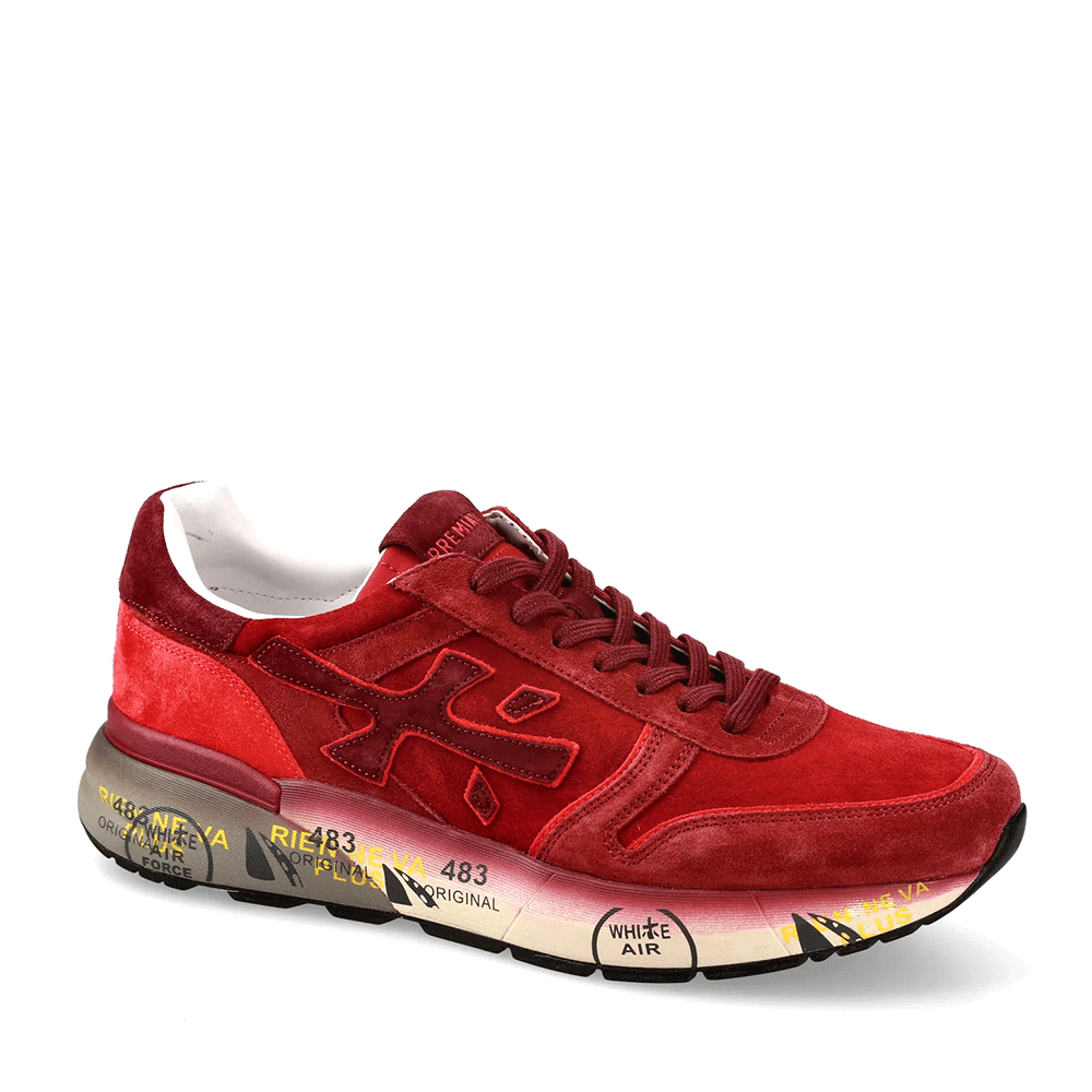 Sneakers bărbați Premiata Mick roșu închis din piele întoarsă 1690BP7862R - 1 | YEO