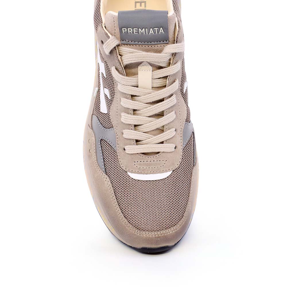 Sneakers bărbați Premiata Mick taupe din piele întoarsă și textil 1691BP8118TA