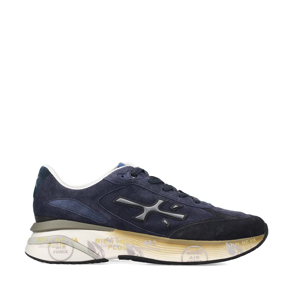 Adidasi barbati Premiata Moe Run bleumarin din piele intoars 1692BP7776VBL