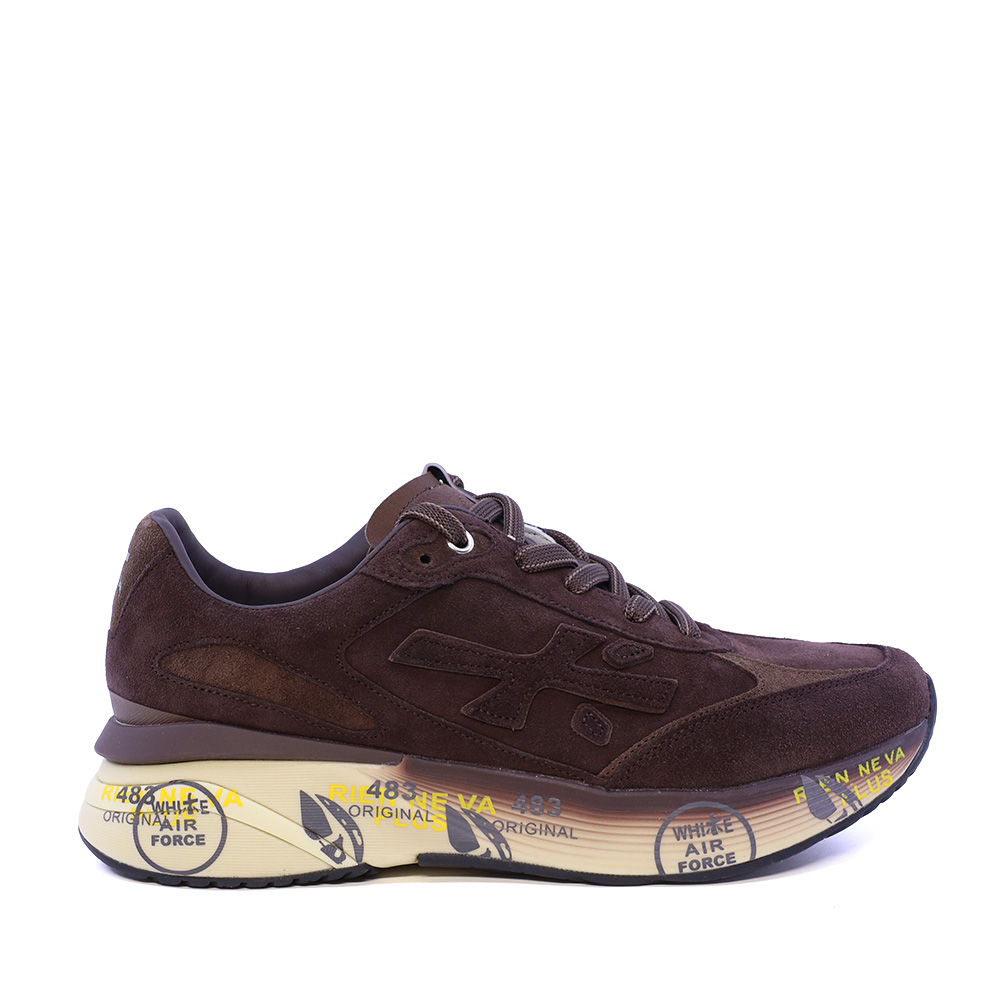 Adidasi barbati Premiata Moerun maro din piele intoarsa 1692BP8636VM