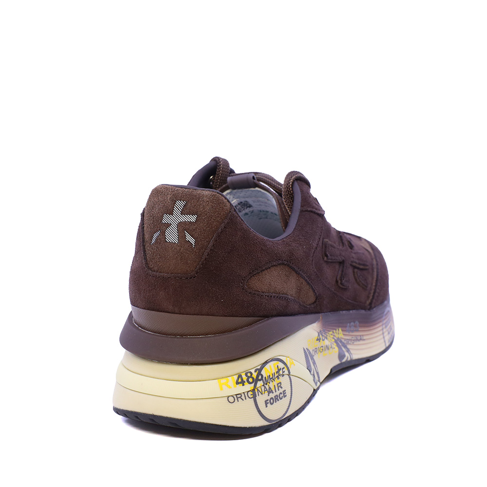 Sneakers bărbați Premiata Moerun maro din piele întoarsă 1692BP8636VM