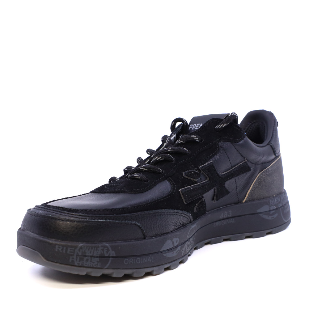 Sneakers bărbați Premiata Nous negri din piele 1692BP8465N