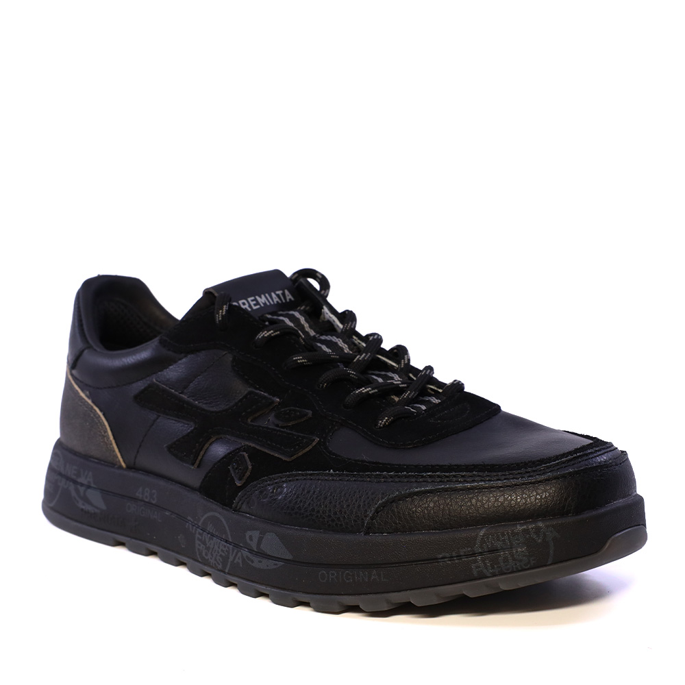 Sneakers bărbați Premiata Nous negri din piele 1692BP8465N — imaginea 2