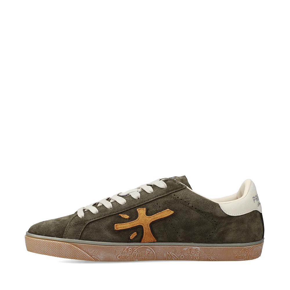 Sneakers bărbați Premiata Steven kaki din piele întoarsă 1692BP7627VKA