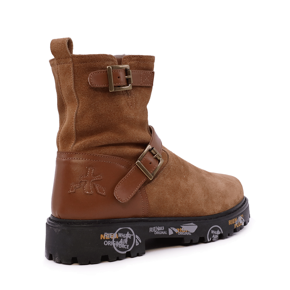 Ghete fete Premiata HiUrban  cognac din piele întoarsă 1712FG9573VCO