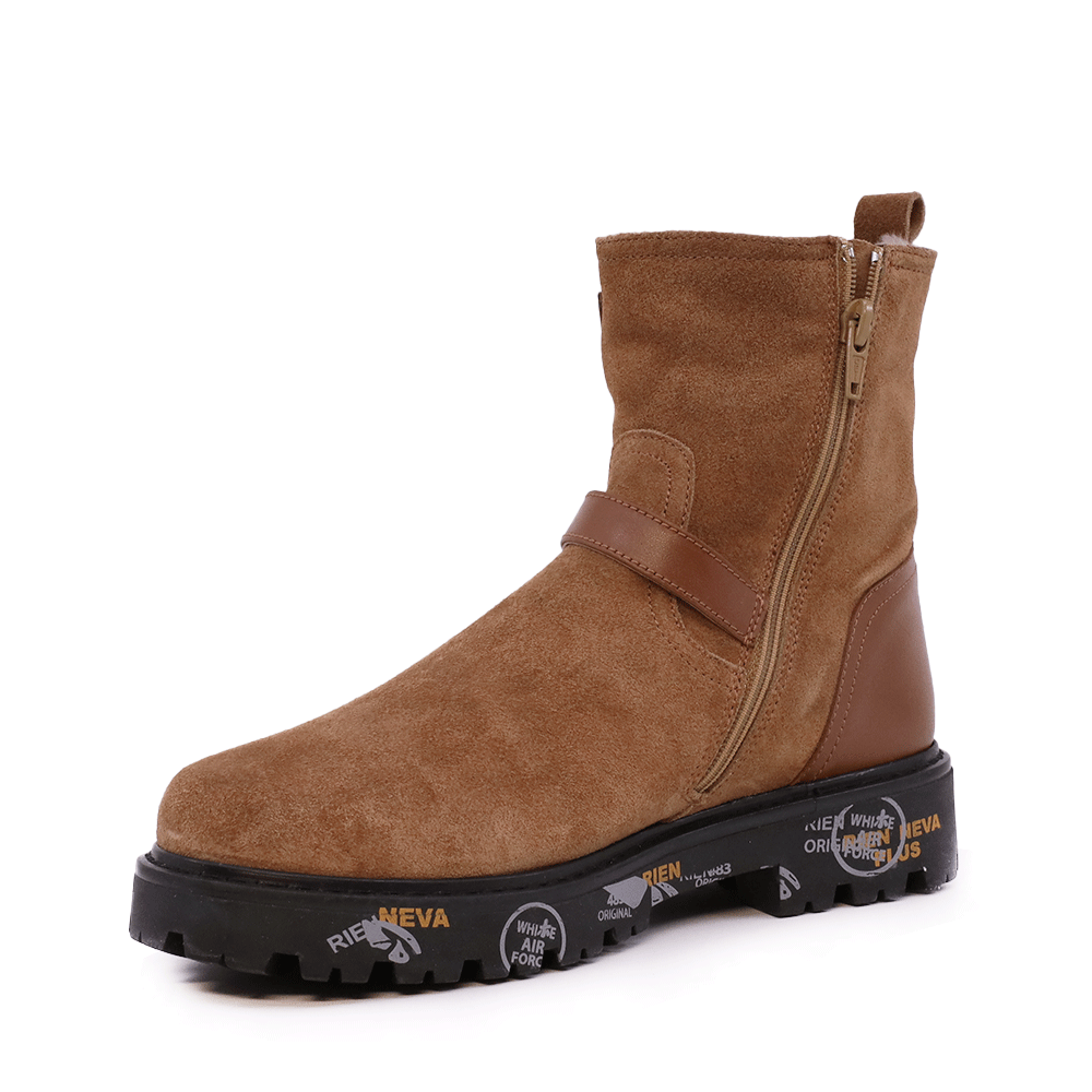 Ghete fete Premiata HiUrban  cognac din piele întoarsă 1712FG9573VCO