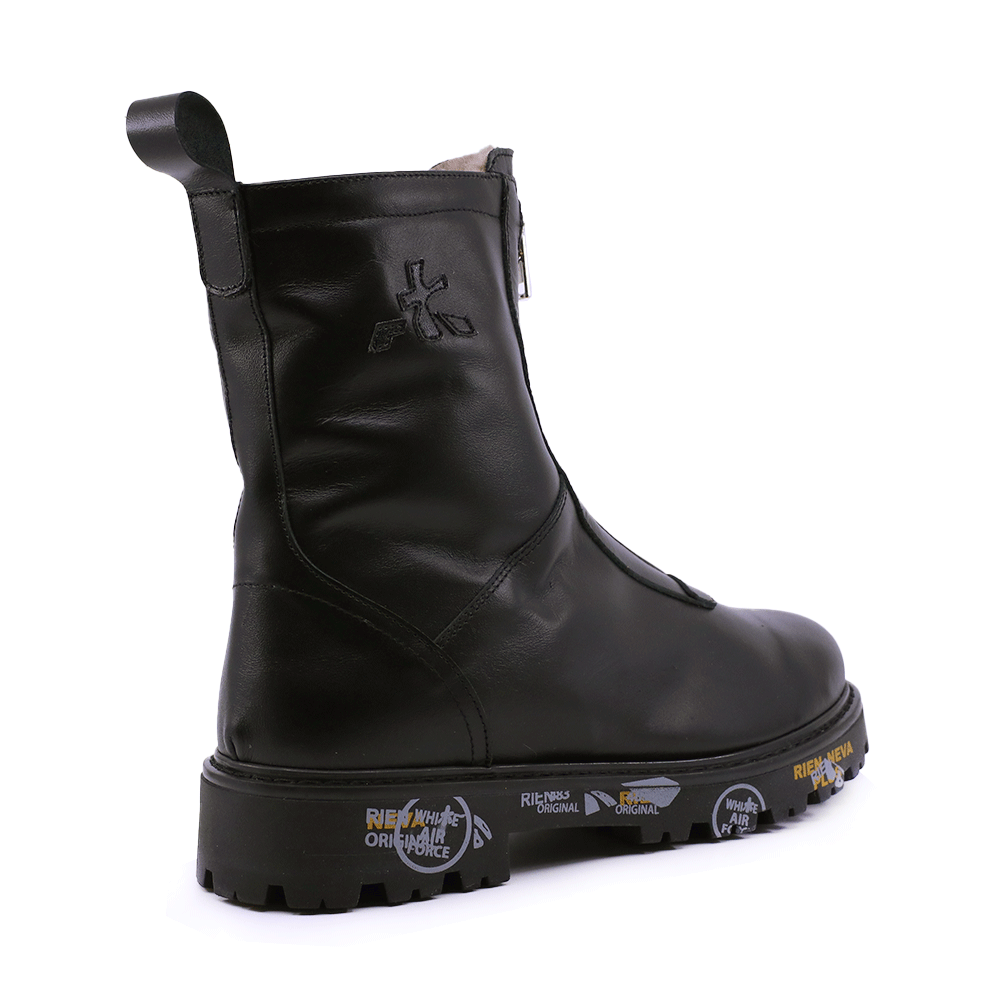 Ghete fete Premiata HiUrban  negre din piele 1712FG9571N