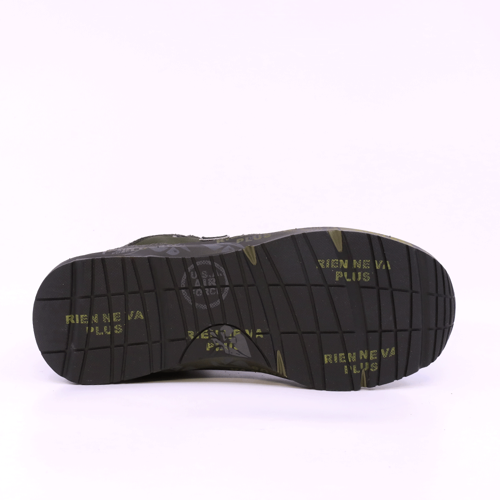 Sneakers băieți Premiata Demi kaki din piele și textil 1712MP9461KA