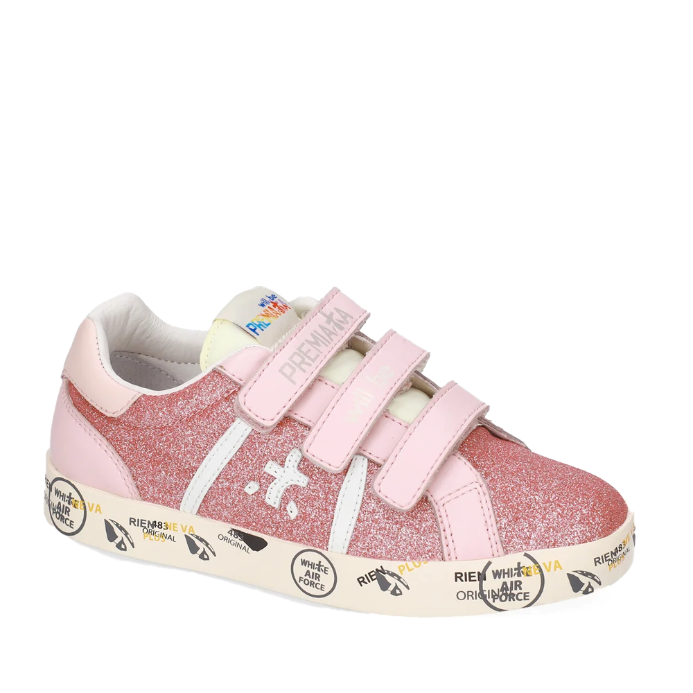 Sneakers fete Premiata Andy roz din piele și sintetic 1711FP9402GLRO - imagine 2