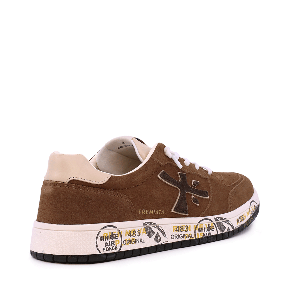 Sneakers fete Premiata Marc cognac din piele întoarsă 1712FP9559VCO