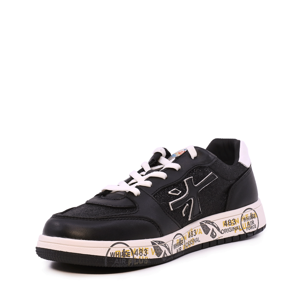 Sneakers fete Premiata Marc negri din piele  1712FP9467GLN