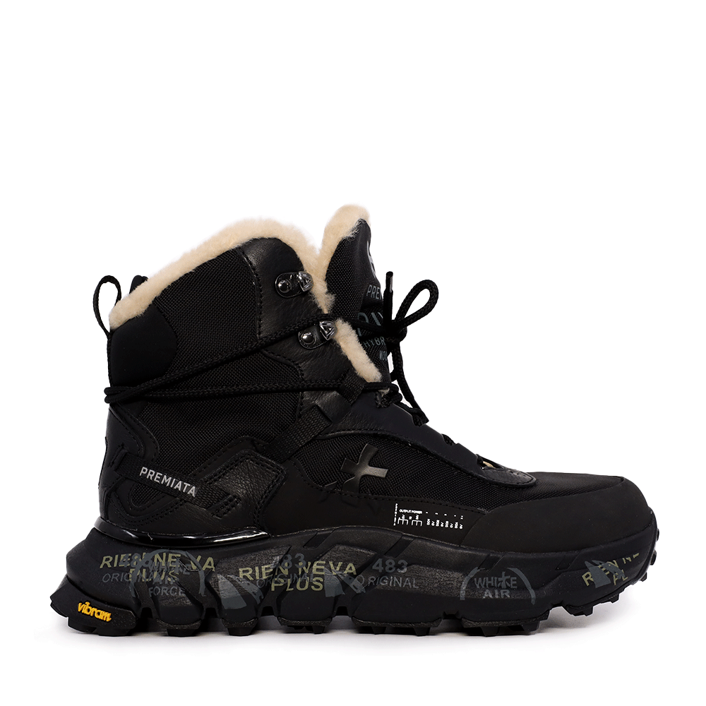 Ghete tip trekking Premiata Trivor negre 1690DGT439N