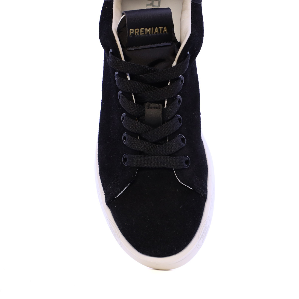 Sneakers femei Premiata Belle negri din piele întoarsă 1692DP8631N