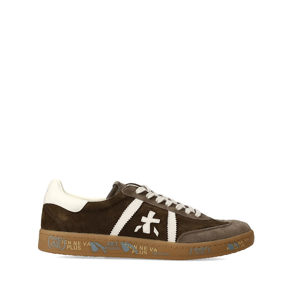 Sneakers femei Premiata Bonnie-D maro din piele întoarsă 1690DP6899VM