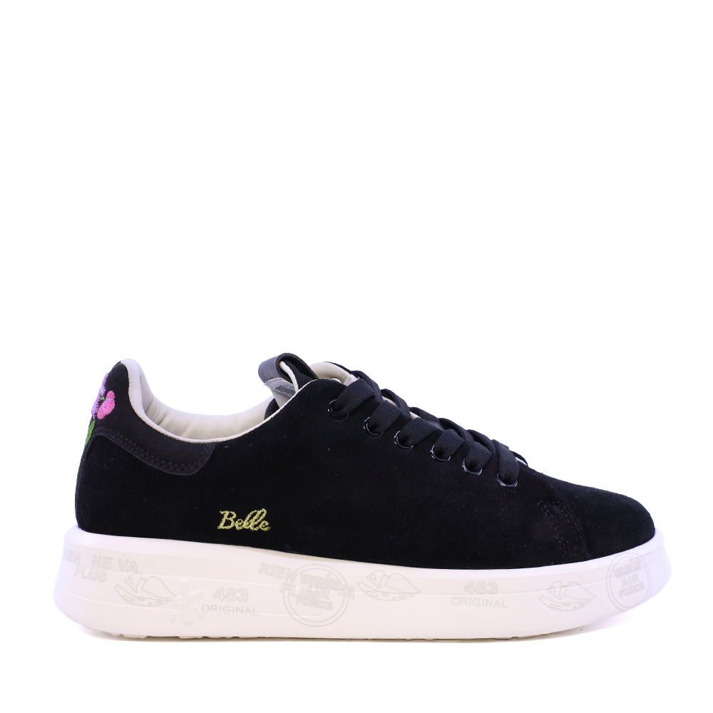 Adidasi femei Premiata Hill bleumarin din piele intoarsa si textil 1692DP8686BL