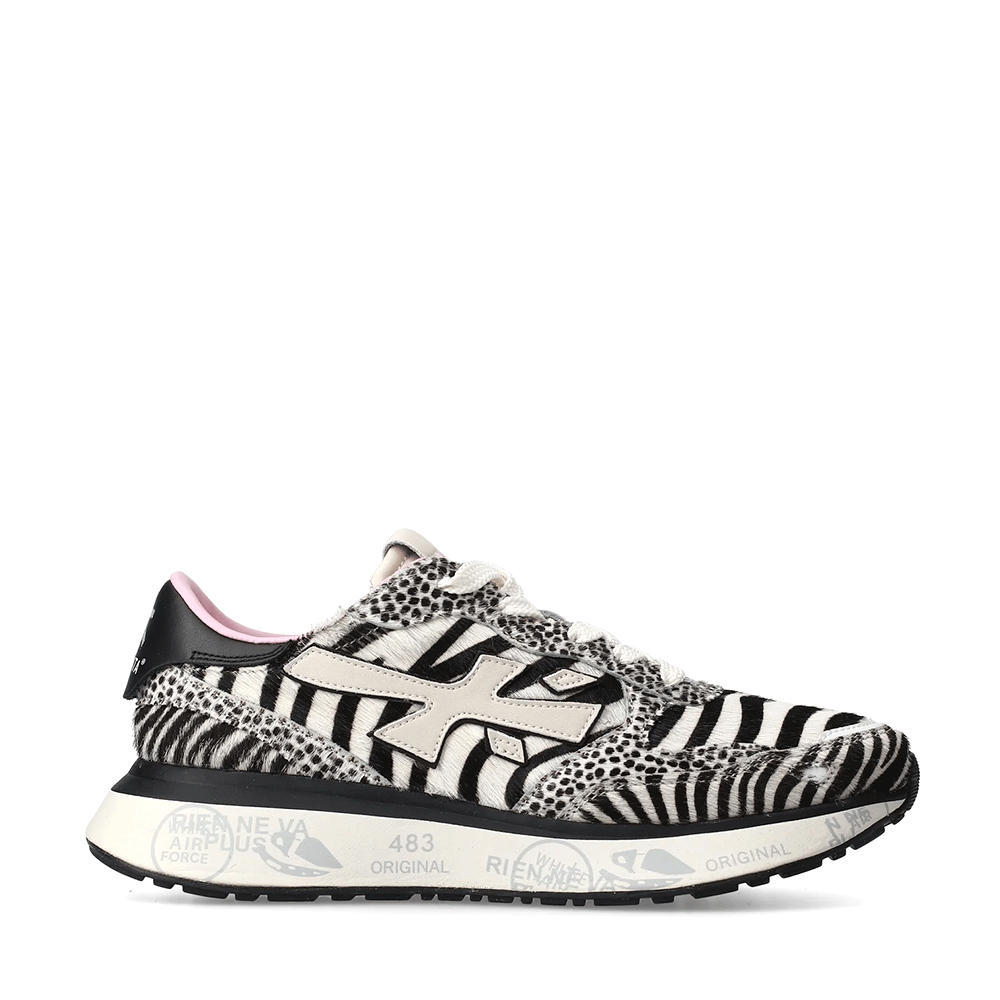 Sneakers femei Premiata Lauryn animal print din piele 1690DP7780ZE