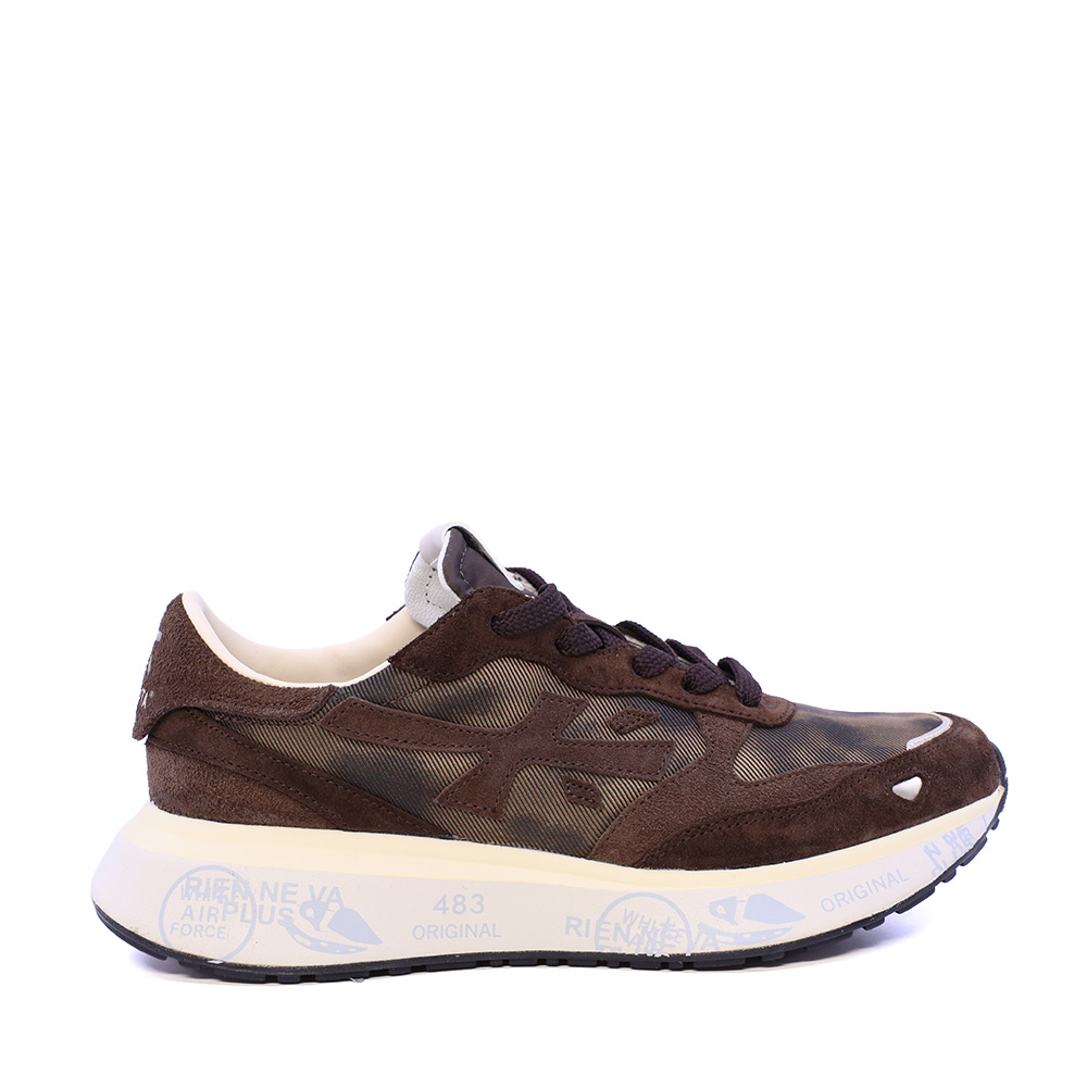 Adidasi femei Premiata Lauryn maro din piele si textil 1692DP8548M