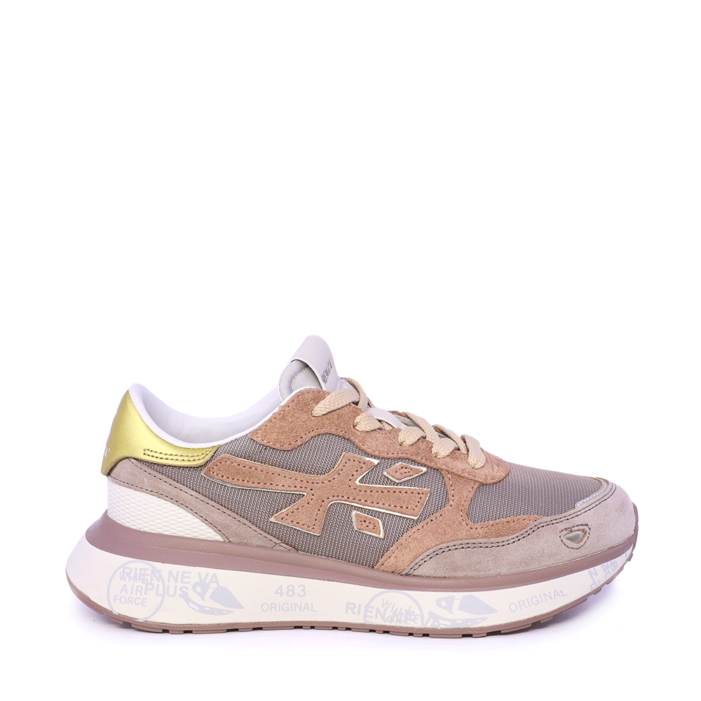 Adidasi femei Premiata Lauryn roz din piele si textil 1690DP7801RO