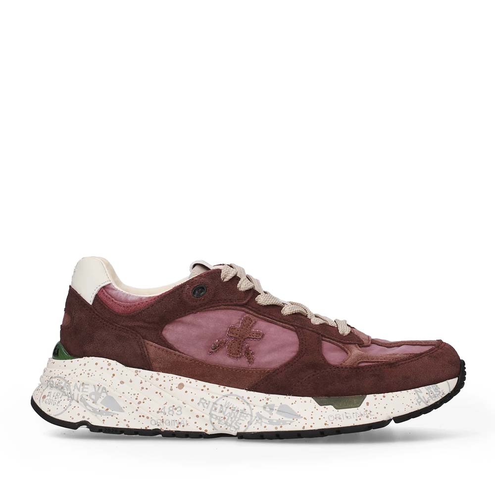 Sneakers femei Premiata Mase D bordo din piele și textil 1692DP8518BO