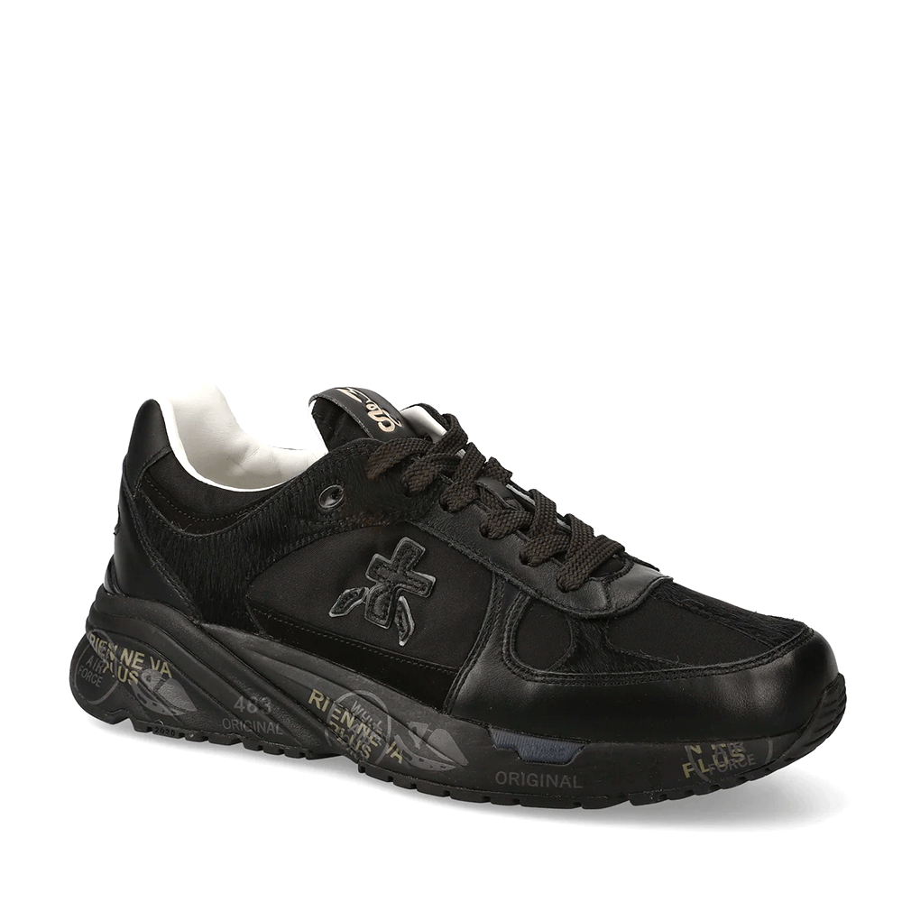 Sneakers femei Premiata Mase-D negri din piele și textil 1690DP7822N - 1 | YEO