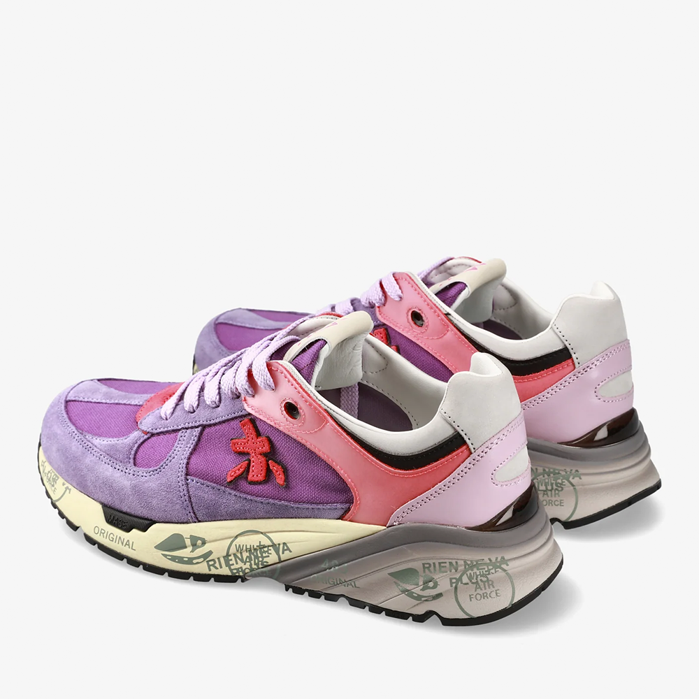 Sneakers femei Premiata MaseD lila din piele întoarsă și textil 1699DP7404VLI