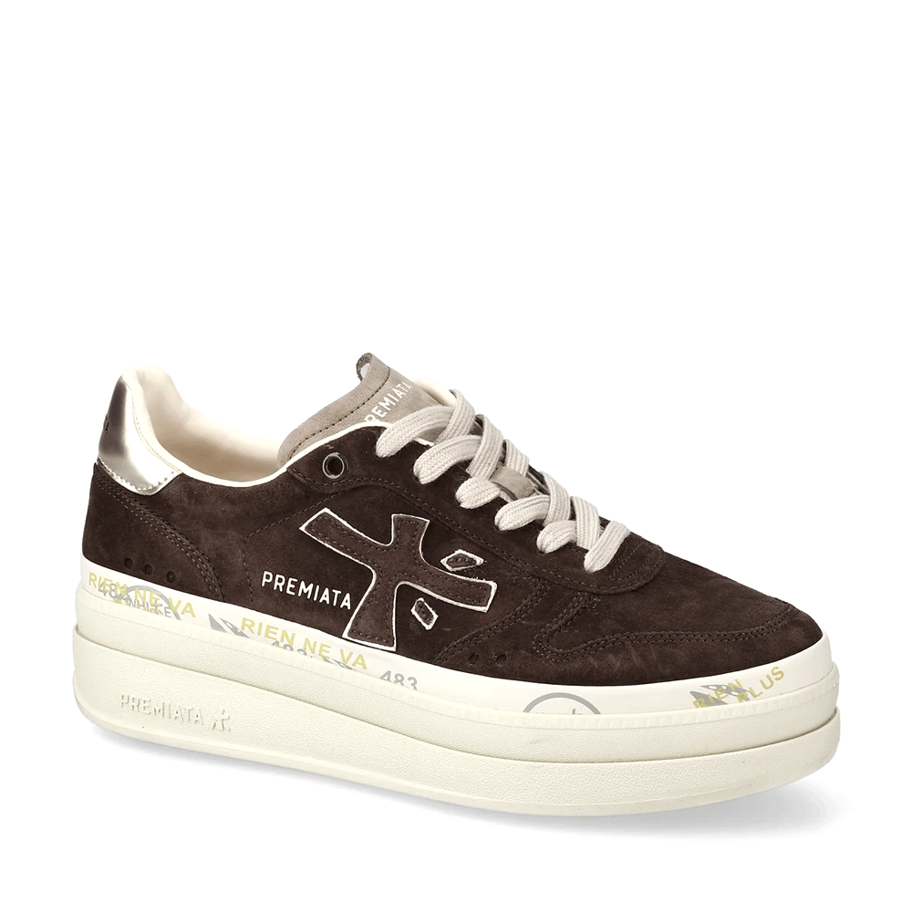 Sneakers femei Premiata Micol maro din piele 1690DP7894M - 1 | YEO